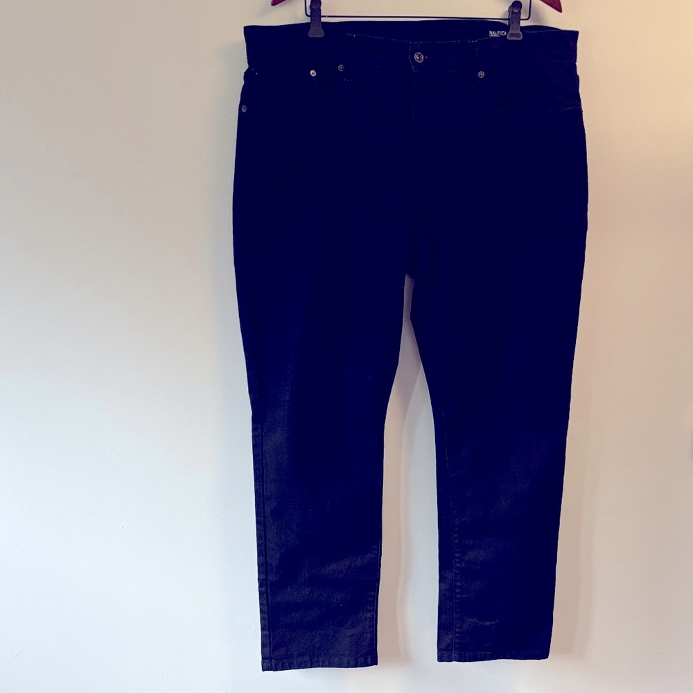 Nautica Men's very dark wash blue Jeans 38W 30L like new condition
